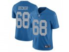 ike Detroit Lions #68 Taylor Decker Blue Throwback Mens Stitched NFL Limited Jersey