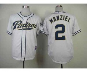 mlb jerseys san diego padres #2 manziel white[manziel]