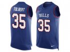 Nike Buffalo Bills #35 Mike Tolbert Limited Royal Blue Player Name & Number Tank Top NFL Jersey