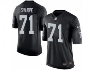 Mens Nike Oakland Raiders #71 David Sharpe Limited Black Team Color NFL Jersey