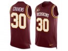 Mens Nike Washington Redskins #30 Sua Cravens Limited Red Player Name & Number Tank Top NFL Jersey