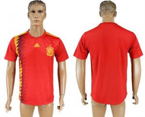 Spain Home 2018 FIFA World Cup Thailand Soccer Jersey