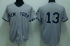 mlb new york yankees #13 rodriguez grey(2009 logo)