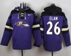 Nike Baltimore Ravens #26 Matt Elam Purple Player Pullover Hoodie