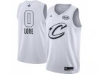 Men Nike Cleveland Cavaliers #0 Kevin Love White NBA Jordan Swingman 2018 All-Star Game Jersey