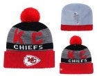 Chiefs Fresh Logo Red Pom Knit Hat YD
