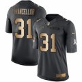 Men's Nike Seattle Seahawks #31 Kam Chancellor Limited Black Gold Salute to Service NFL Jersey