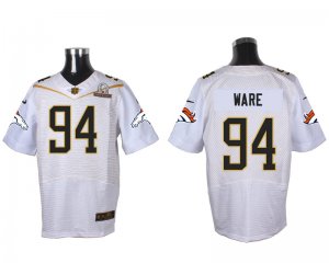 2016 PRO BOWL Nike Denver Broncos #94 DeMarcus Ware white jerseys(Elite)