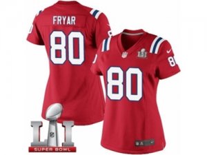 Womens Nike New England Patriots #83 Lavelle Hawkins Limited WhitePink Rush Fashion Super Bowl LI 51 NFL Jersey