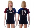 Womens USA #17 Altidore Away Soccer Country Jersey