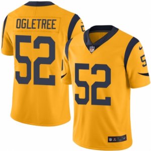 Mens Nike Los Angeles Rams #52 Alec Ogletree Elite Gold Rush NFL Jersey