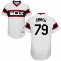 Men's Majestic Chicago White Sox #79 Jose Abreu White Flexbase Authentic Collection MLB Jersey