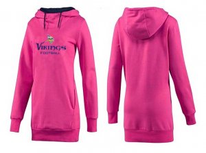 Women Minnesota Vikings Logo Pullover Hoodie-076