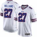 Mens Nike Buffalo Bills #27 Duke Williams Game White NFL Jersey