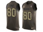 Mens Nike Chicago Bears #80 Victor Cruz Limited Green Salute to Service Tank Top NFL Jersey