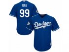 Youth Majestic Los Angeles Dodgers #99 Hyun-Jin Ryu Replica Royal Blue Alternate 2017 World Series Bound Cool Base MLB Jersey