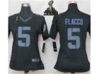 2013 Nike Super Bowl XLVII NFL Women Baltimore Ravens #5 Joe Flacco Black Jerseys(Impact Limited)