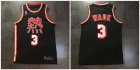 Heat #3 Dwyane Wade Black Stitched Basketball Jersey
