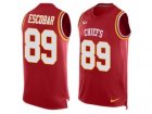 Mens Nike Kansas City Chiefs #89 Gavin Escobar Limited Red Player Name & Number Tank Top NFL Jersey