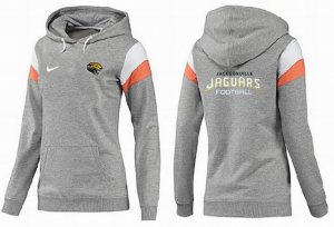 Women Jacksonville Jaguars Logo Pullover Hoodie-010