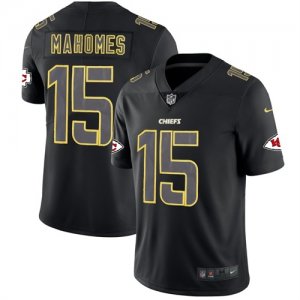 Nike Chiefs #15 Patrick Mahomes Black Impact Rush Limited Jersey