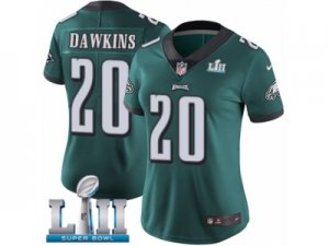 Women Nike Philadelphia Eagles #20 Brian Dawkins Midnight Green Team Color Vapor Untouchable Limited Player Super Bowl LII NFL Jersey