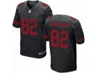 Mens Nike San Francisco 49ers #82 Logan Paulsen Elite Black NFL Jersey