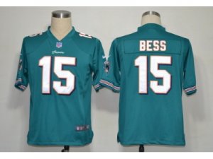 NIKE NFL Miami Dolphins #15 Davone Bess Green Game Jerseys