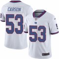 Youth Nike New York Giants #53 Harry Carson Limited White Rush NFL Jersey