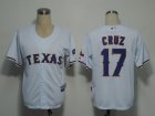 MLB Texas Rangers #17 cruz White[Cool Base]