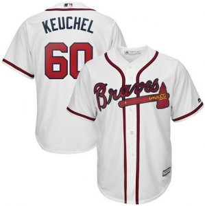 Braves #60 Dallas Keuchel White Cool Base Jersey