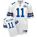 nfl dallas cowboys #11 roy williams white[50th patch]