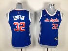 women nba los angeles clippers #32 griffin blue