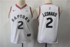 Raptors #2 Kawhi Leonard White Youth Nike Swingman Jersey