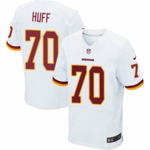 Mens Nike Washington Redskins #70 Sam Huff Elite White NFL Jersey