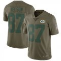Nike Packers #87 Jordy Nelson Olive Salute To Service Limited Jersey