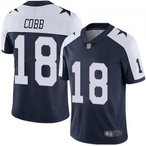 Nike Cowboys #18 Randall Cobb Navy Throwback Vapor Untouchable Limited