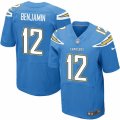 Mens Nike San Diego Chargers #12 Travis Benjamin Elite Electric Blue Alternate NFL Jersey