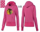 NHL Women Chicago Blackhawks Logo Pullover Hoodie 13