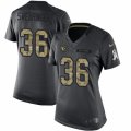 Women's Nike Arizona Cardinals #36 D. J. Swearinger Limited Black 2016 Salute to Service NFL Jersey