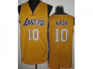 nba Los Angeles Lakers #10 Steve Nash yellow Jerseys[Revolution 30]