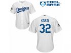 Youth Majestic Los Angeles Dodgers #32 Sandy Koufax Replica White Home 2017 World Series Bound Cool Base MLB Jersey