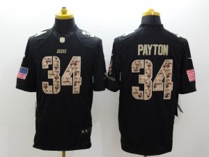 Nike Chicago Bears #34 Walter Payton Black Salute to Service Jerseys(Limited)