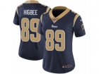 Women Nike Los Angeles Rams #89 Tyler Higbee Vapor Untouchable Limited Navy Blue Team Color NFL Jersey