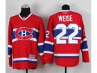 nhl jerseys montreal canadiens #22 weise red[weise]