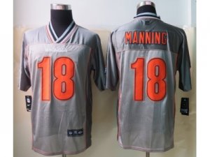 Nike Denver Broncos #18 Manning Grey Jerseys(Vapor Elite)