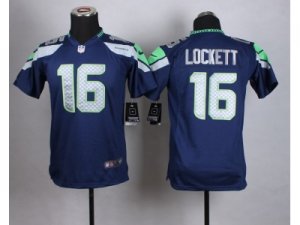 Women Nike Seattle Seahawks #16 Tyler Lockett blue jerseys
