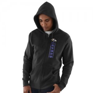 Baltimore Ravens Hook and Ladder Full Zip Hoodie Black