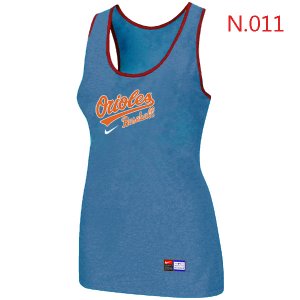 Nike Baltimore orioles Tri-Blend Racerback stretch Tank Top L.Blue