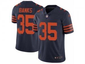 Mens Nike Chicago Bears #35 Johnthan Banks Vapor Untouchable Limited Navy Blue 1940s Throwback Alternate NFL Jersey